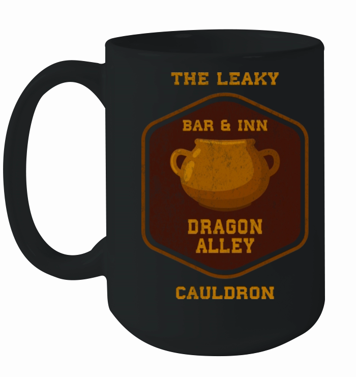 Potter Vintage The Leaky Cauldron Bar Inn Dragon Ceramic Mug