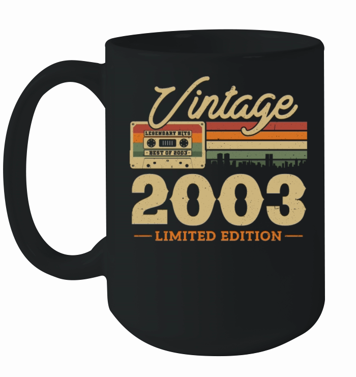Vintage Retro Birthday Gift 2003 Ceramic Mug
