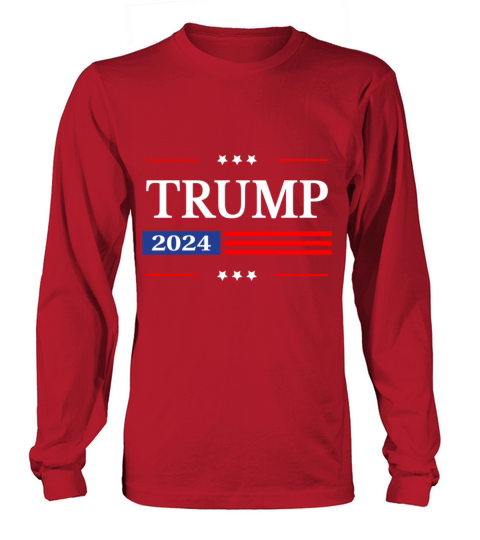 Donald President American Flag Pro Trump Vintage Long sleeved Unisex
