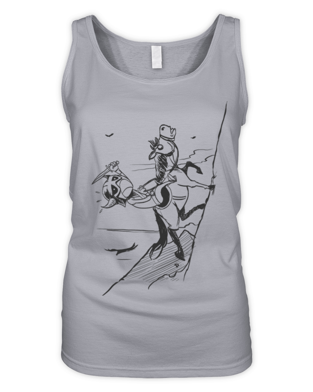 Headless horseman horse Organic Women's Tank Top