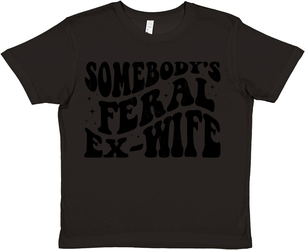 somebodys feral ex-wife Premium Kids Crewneck T-shirt