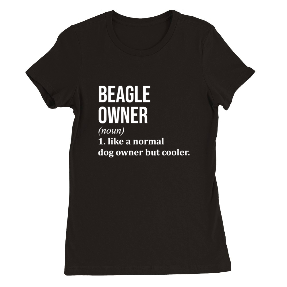 Beagle Dog Funny Premium Womens Crewneck T-shirt