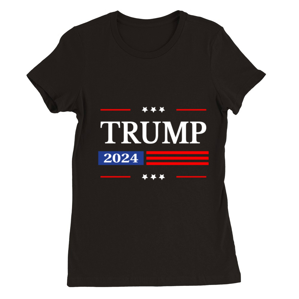 Donald President American Flag Pro Trump Vintage Premium Womens Crewneck T-shirt