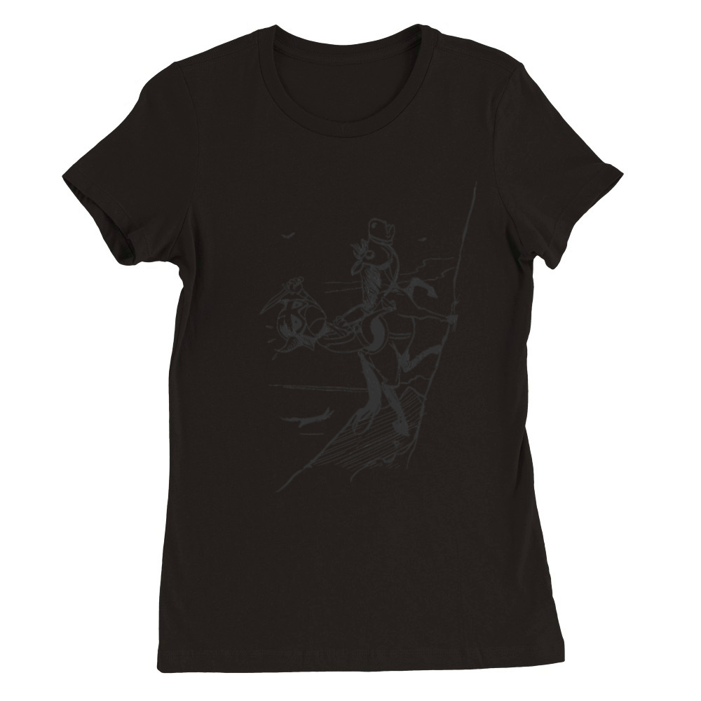 Headless horseman horse Premium Womens Crewneck T-shirt