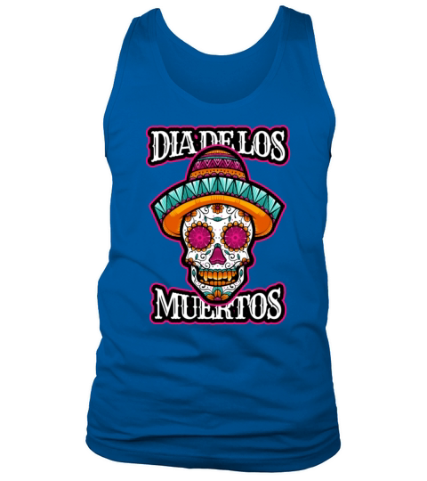 Vector dia de los muertos day of the dead skull Tank Top Unisex