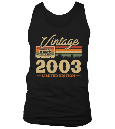 Vintage Retro Birthday Gift 2003 Tank Top Unisex