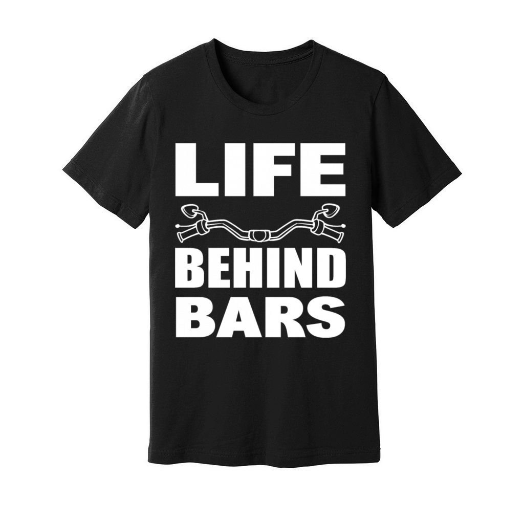 Life Behind Bars Motorcycle Rider Unisex Jersey Tee