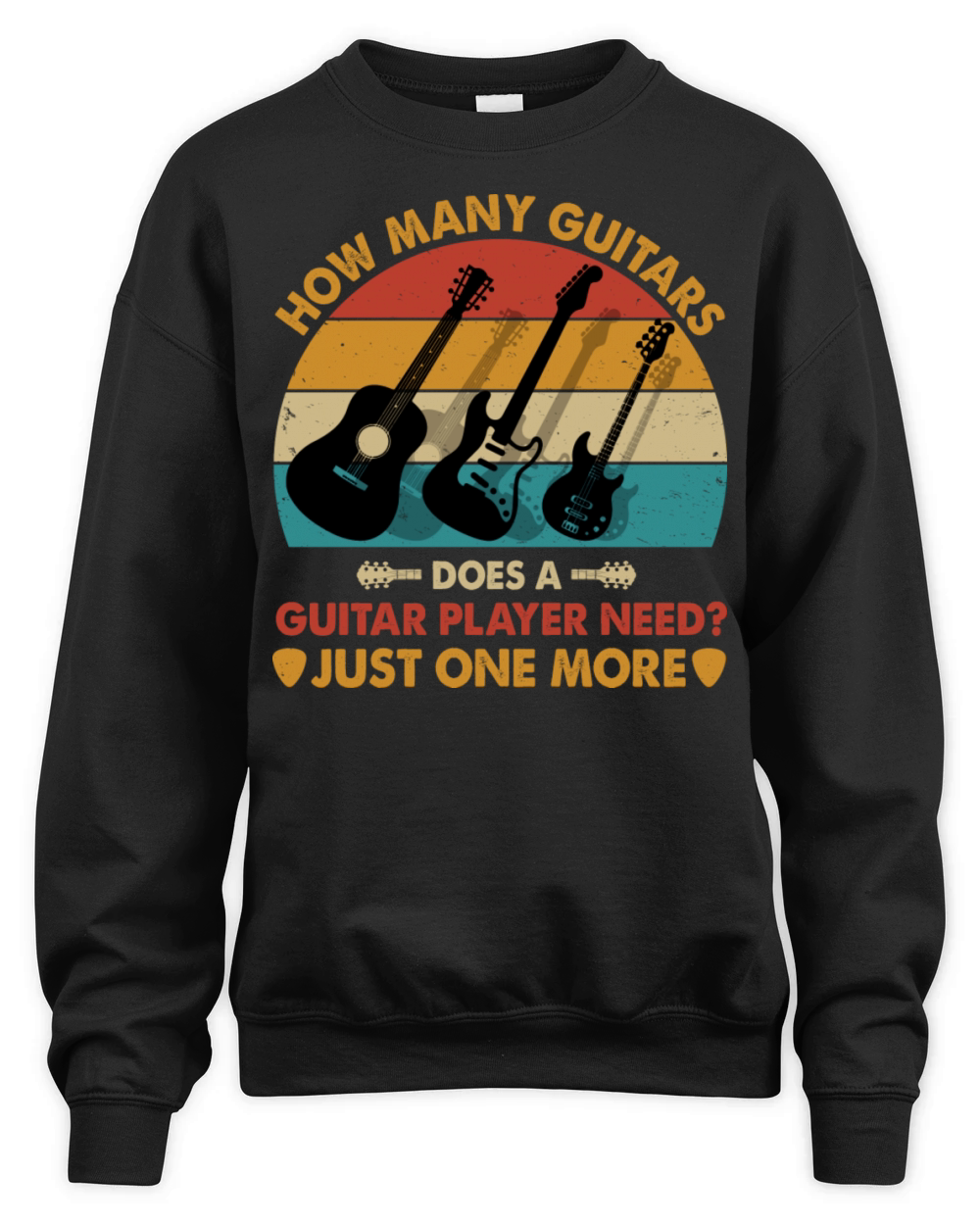 Funny Guitarist Unisex Premium Crewneck Sweatshirt