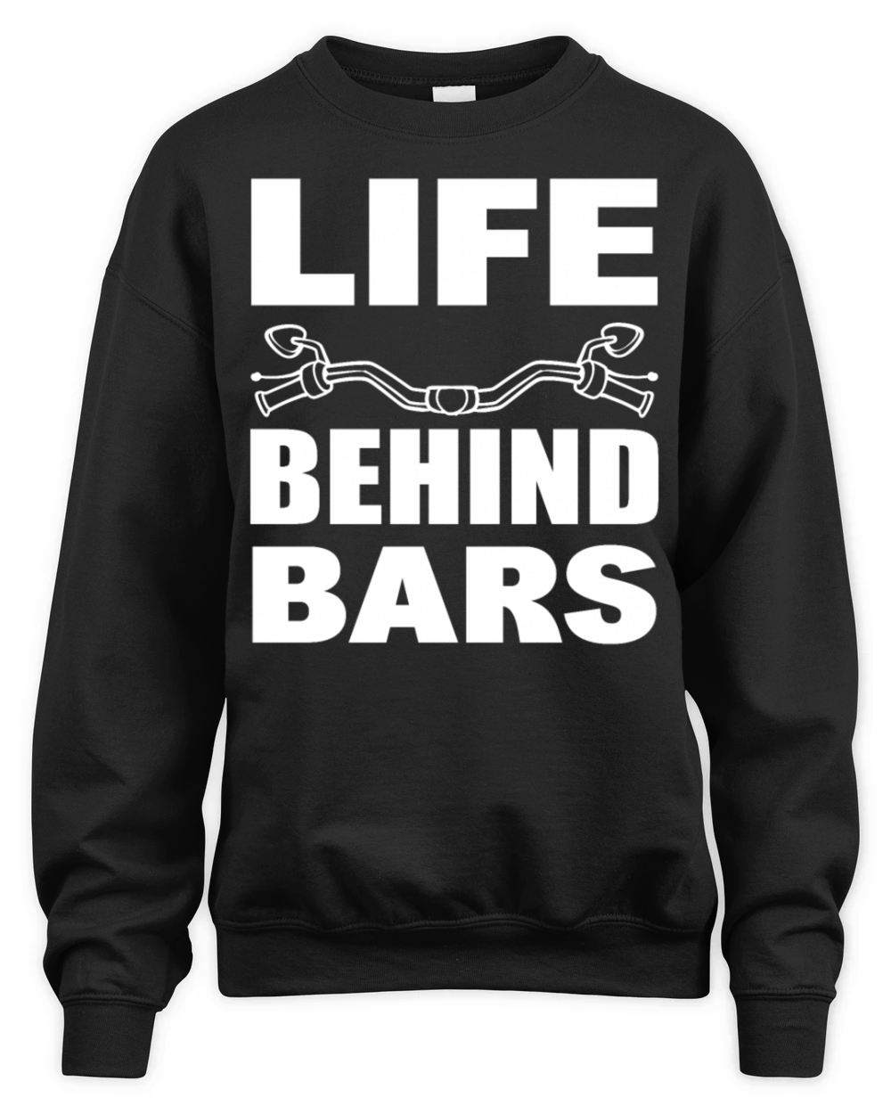 Life Behind Bars Motorcycle Rider Unisex Premium Crewneck Sweatshirt