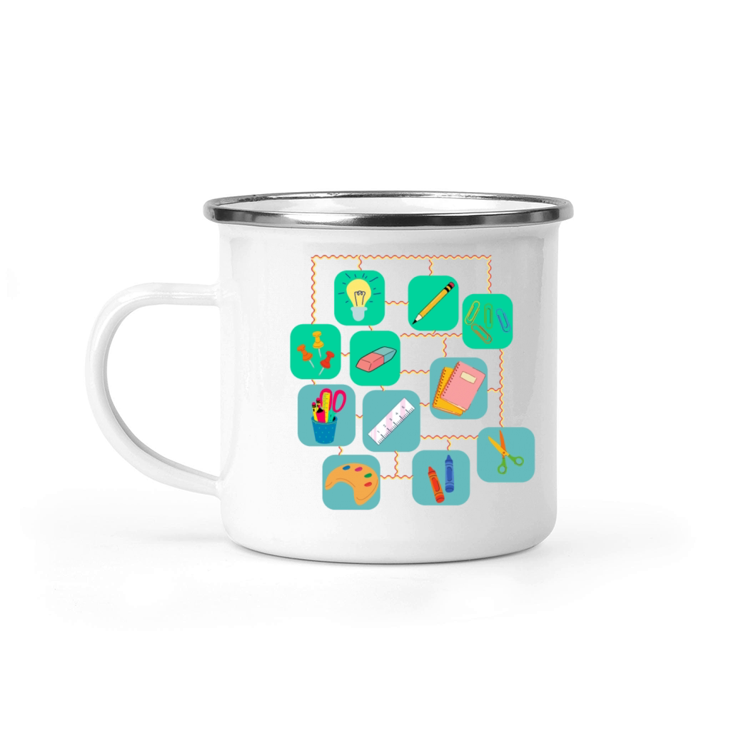 school supplies collection Camping Mug