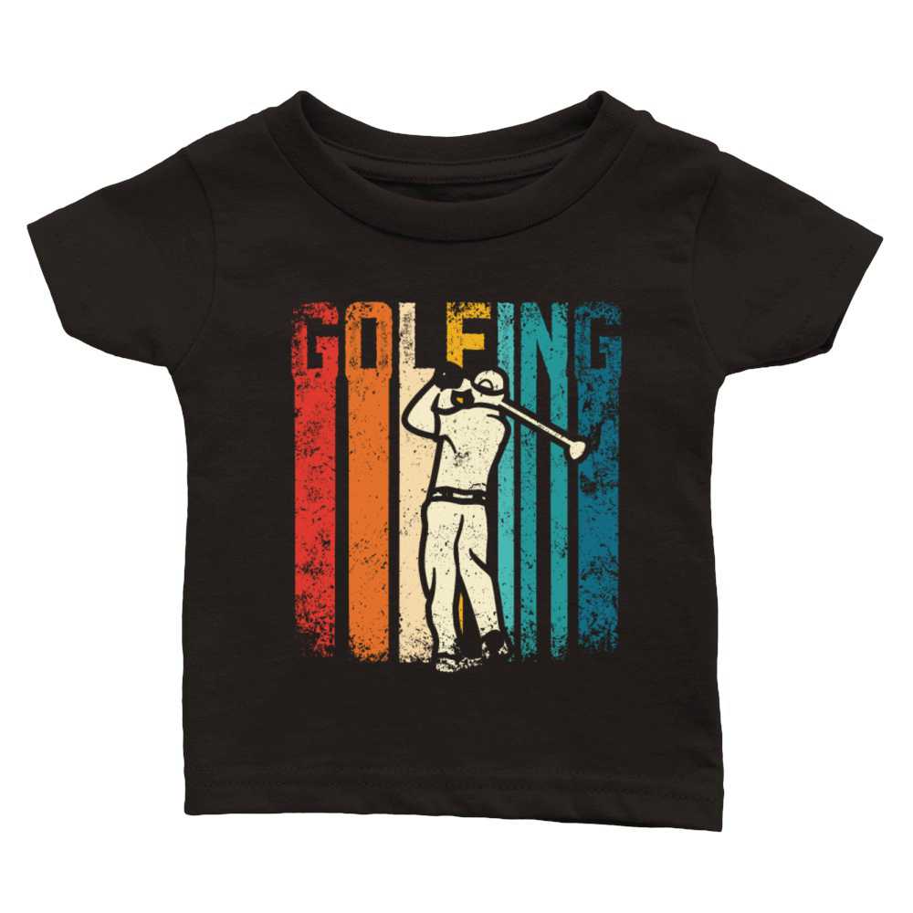 Retro vintage golf design for golfers Classic Baby Crewneck T-shirt