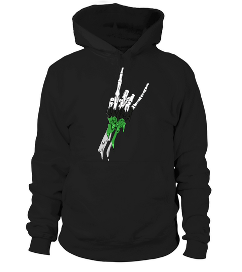 Demiromantic Pride Flag Devil Horn Skeleton Subtle Hoodie Unisex