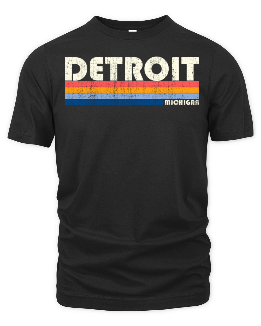 70S 80S Style Detroit Mi Organic Unisex T-shirt
