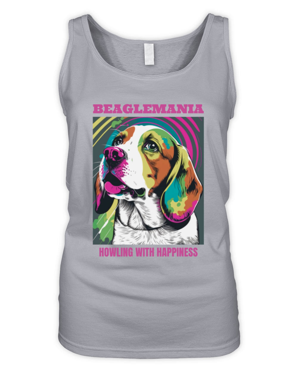 Beagle dog portrait with funny quote Organic Women's Tank Top
