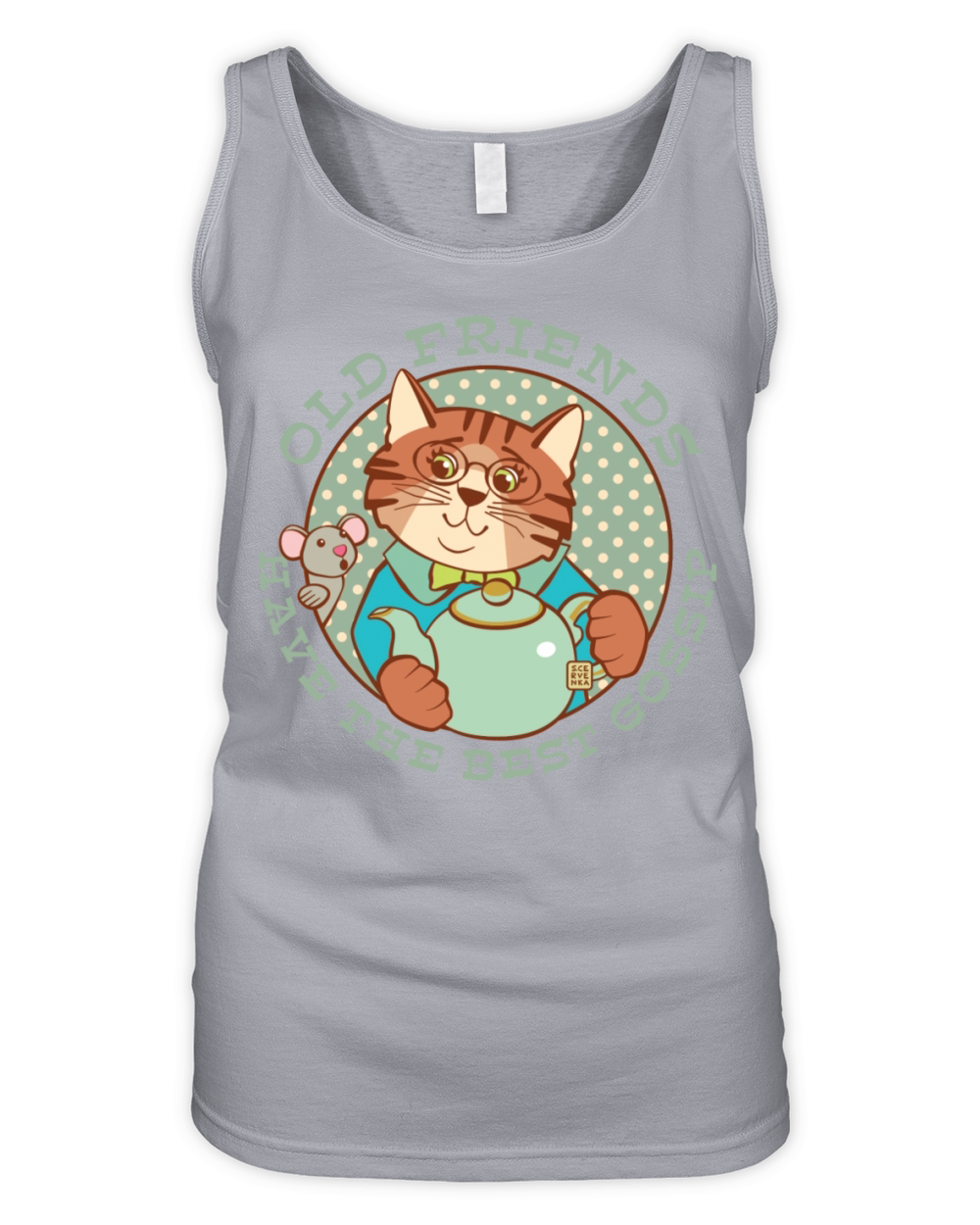 Old Friends Have The Best Gossip Organic Women's Tank Top