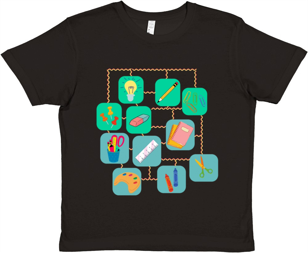 school supplies collection Premium Kids Crewneck T-shirt
