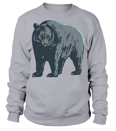 American Black Bear Front View WPA Poster Art Sweatshirt Unisex
