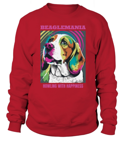 Beagle dog portrait with funny quote Sweatshirt Unisex