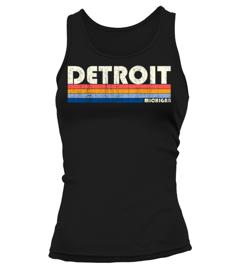 70S 80S Style Detroit Mi Tank top Woman