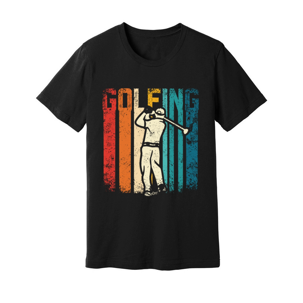 Retro vintage golf design for golfers Unisex Jersey Tee