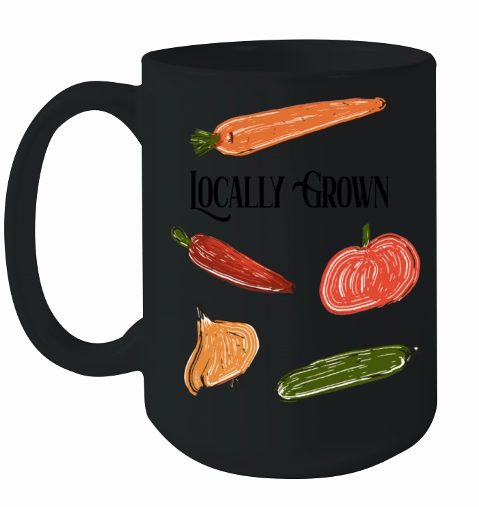 Locally Grown Farmers Market Fresh Vegetables Ceramic Mug