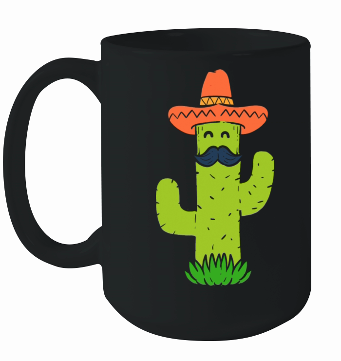 Mexican Cactus Gardener Gift Ceramic Mug