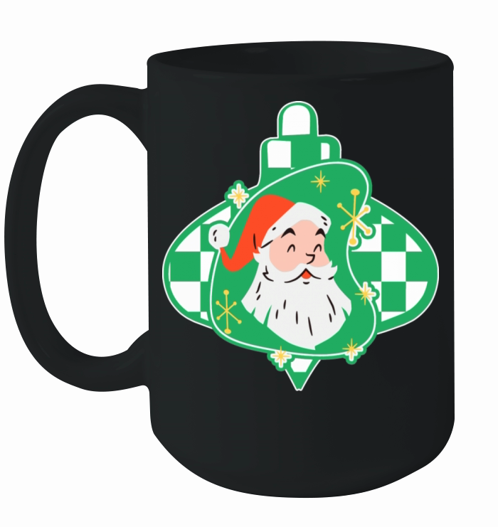 Retro Santa Space Age Ornament Ceramic Mug