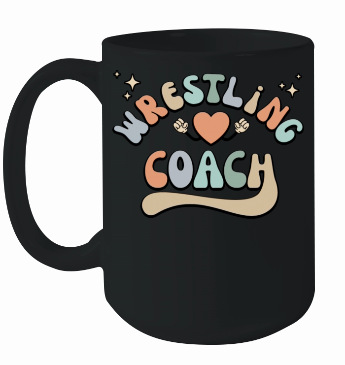 Retro Wrestling Coach Vintage 70 s Style Ceramic Mug