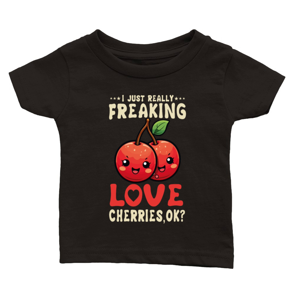Cherries Kawaii Classic Baby Crewneck T-shirt
