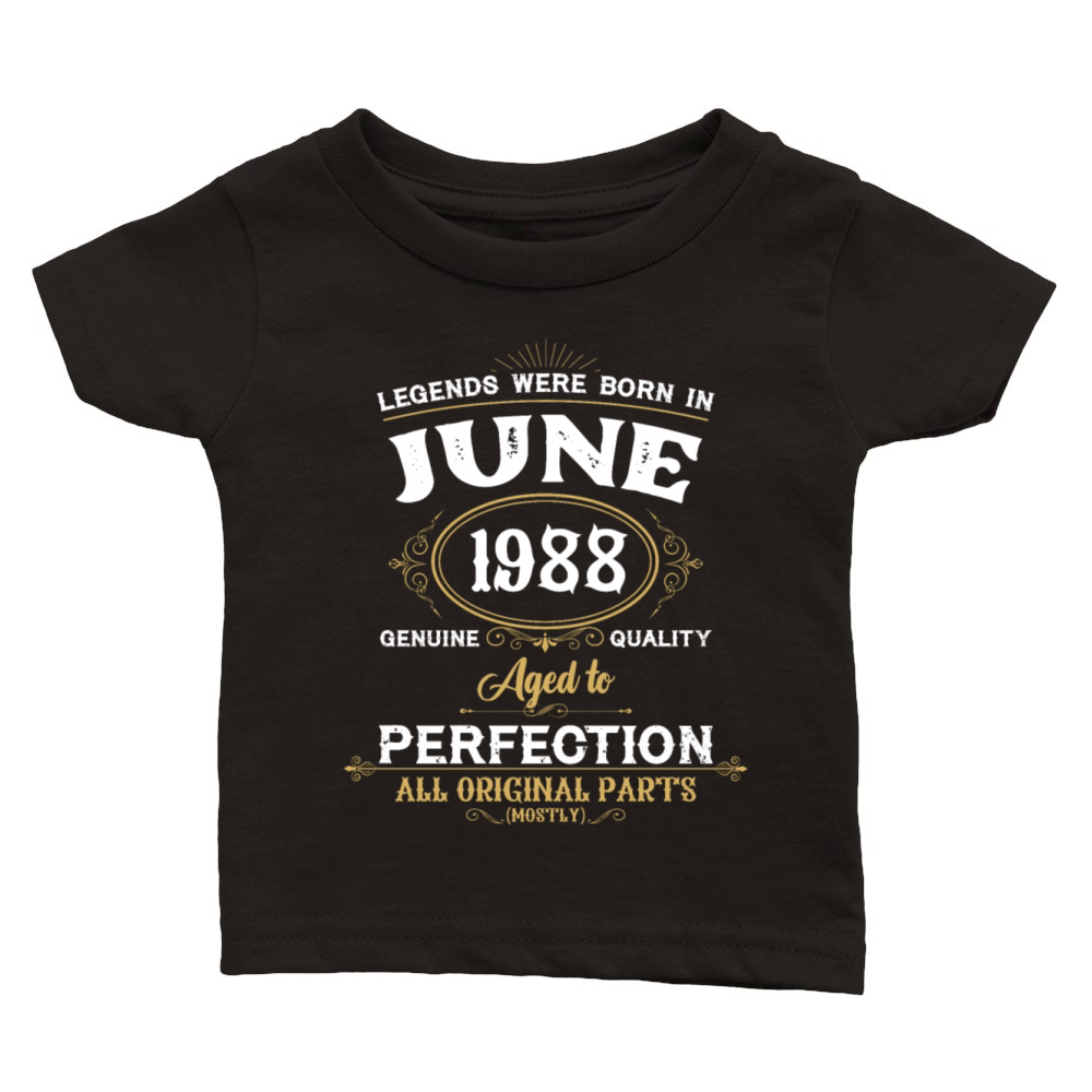 Legends Were Born In June 1975 Classic Baby Crewneck T-shirt