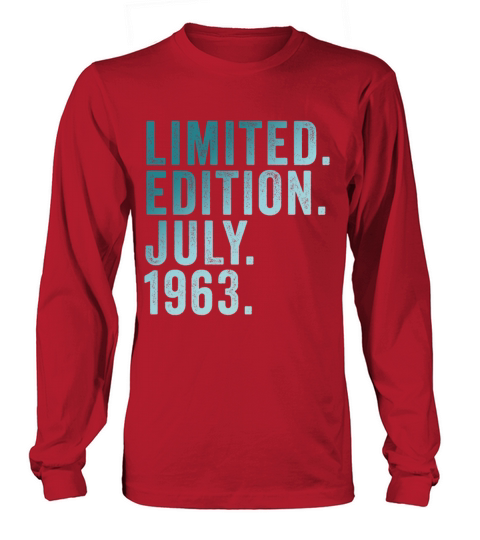 60TH BIRTHDAY LIMITED EDITION 1963 Long sleeved Unisex