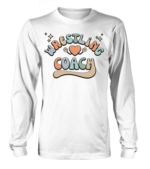 Retro Wrestling Coach Vintage 70 s Style Long sleeved Unisex