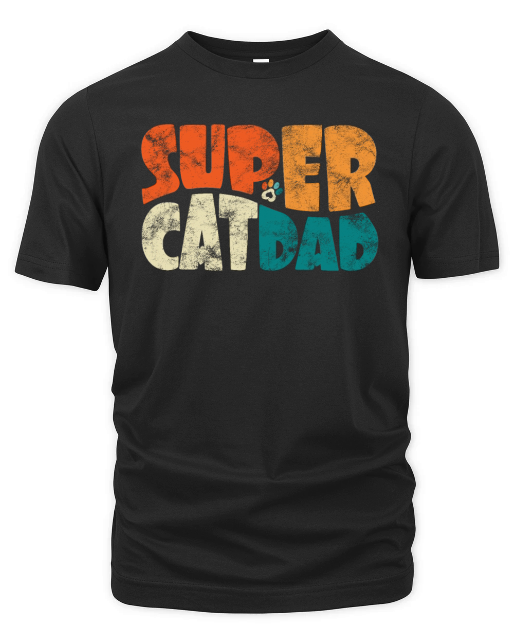 Super Cat Dad For The Best Cat Dad Cat Lover Organic Unisex T-shirt