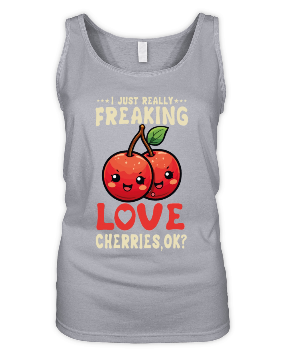 Cherries Kawaii Organic Women's Tank Top