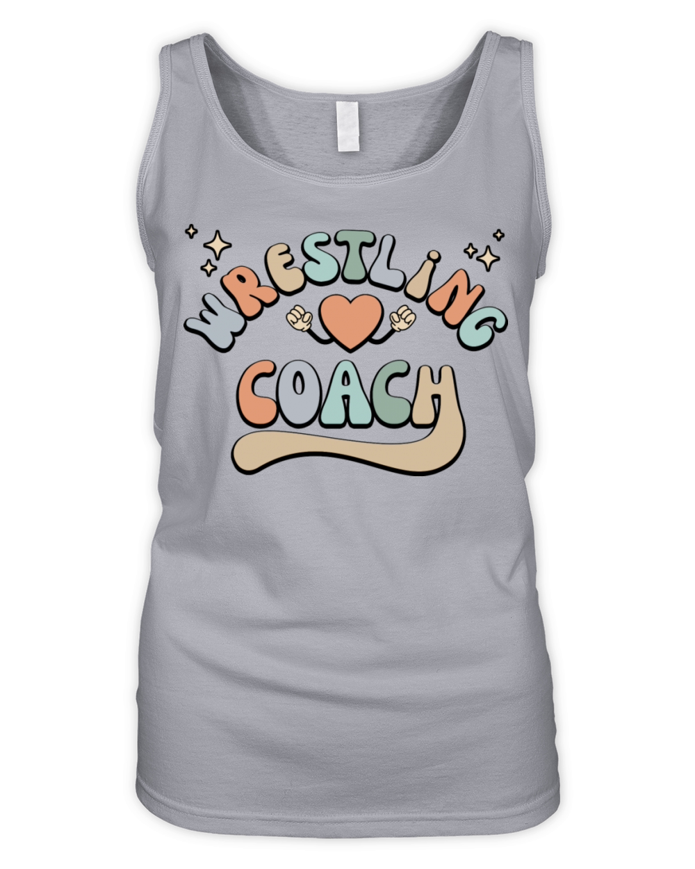 Retro Wrestling Coach Vintage 70 s Style Organic Women's Tank Top