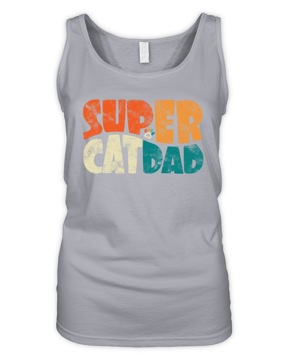 Super Cat Dad For The Best Cat Dad Cat Lover Organic Women's Tank Top