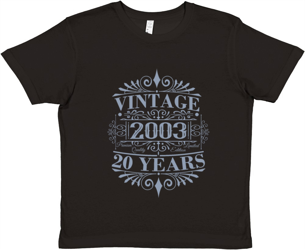 Vintage 2003 Birthday Sayings Men Women Premium Kids Crewneck T-shirt