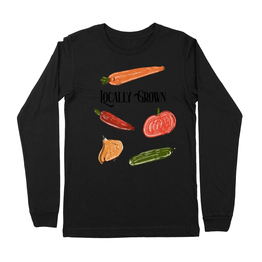 Locally Grown Farmers Market Fresh Vegetables Premium Long Sleeve