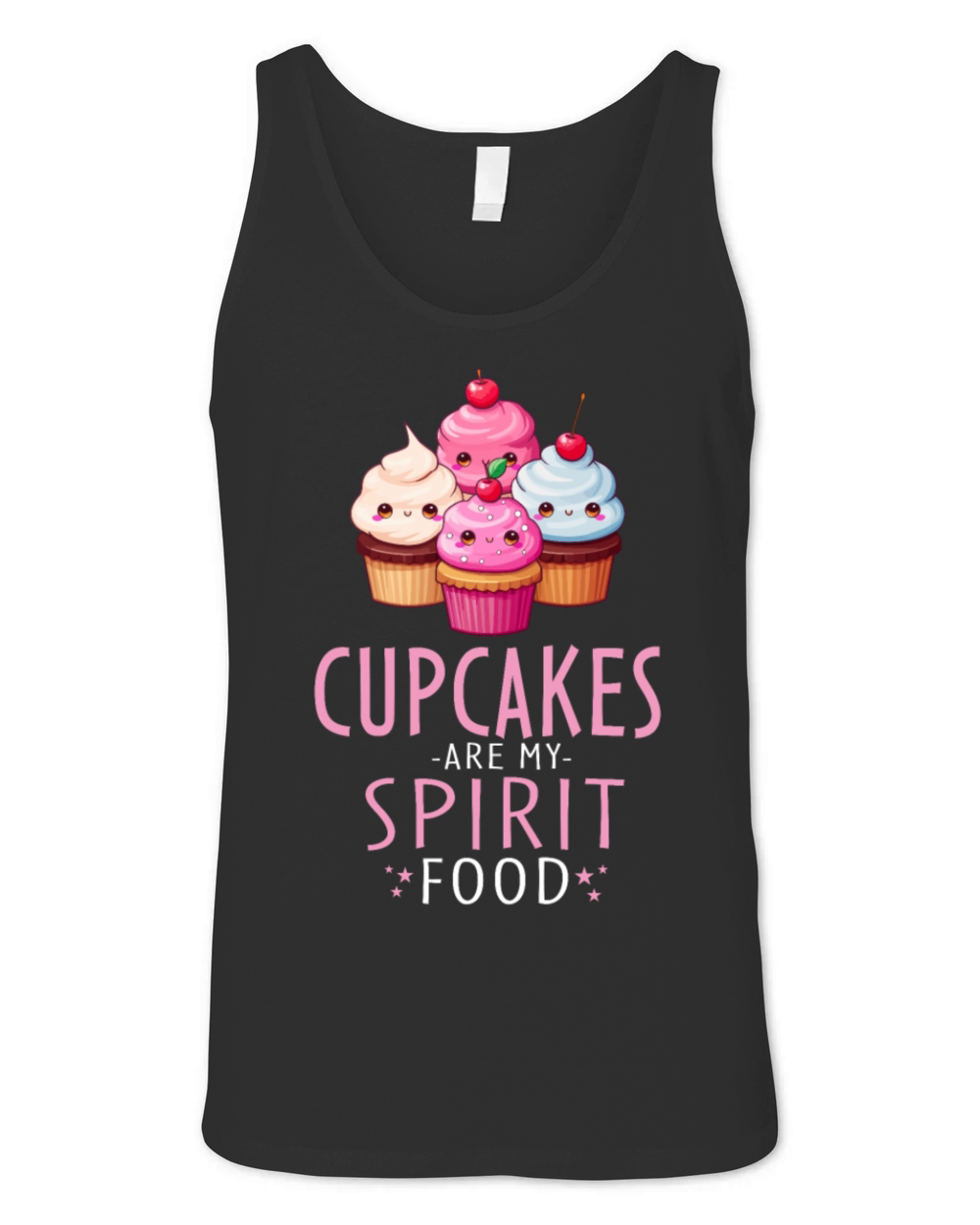 Cupcakes Kawaii Unisex Jersey Tank
