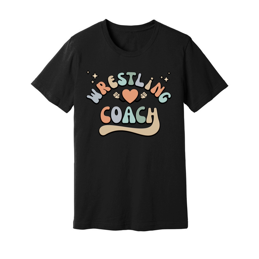 Retro Wrestling Coach Vintage 70 s Style Unisex Jersey Tee