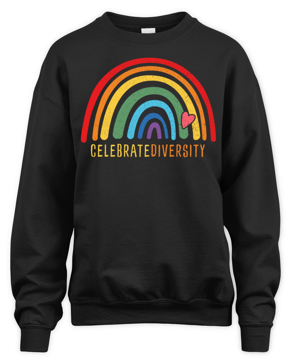 Celebrate Diversity Retro Gay Pride Vintage Unisex Premium Crewneck Sweatshirt