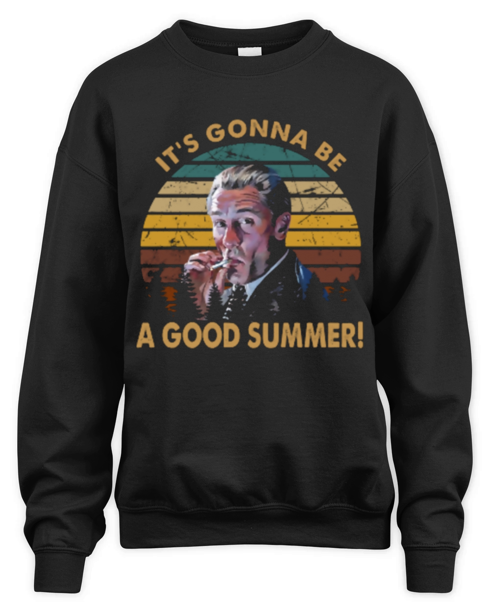 it is gonna be a good summer vintage Unisex Premium Crewneck Sweatshirt