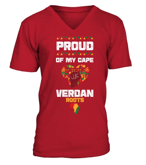 Proud Of My Cape Verdan Roots V-Neck T-shirt