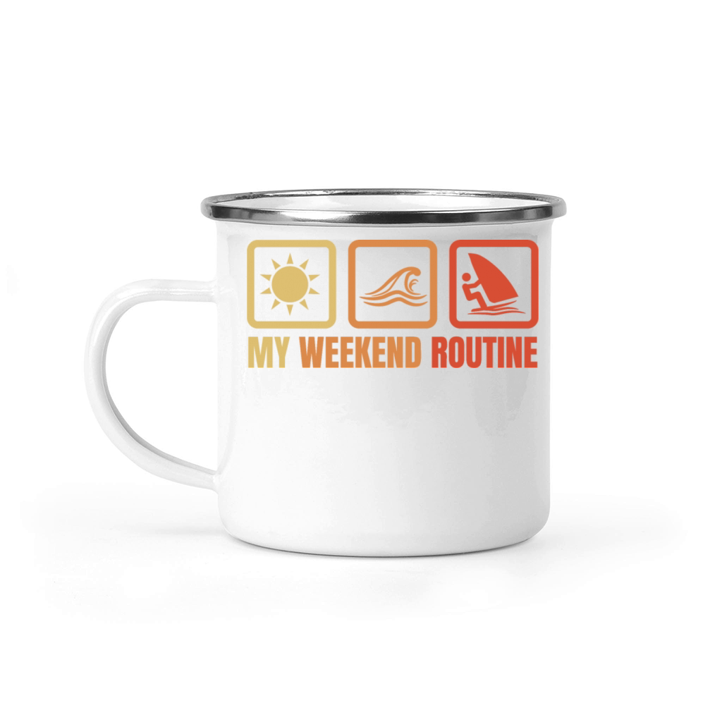 Funny Windsurfer Weekend Camping Mug