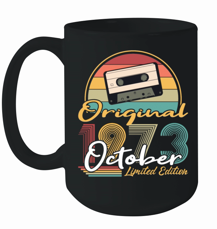 50th birthday october 1973 original 1973 Ceramic Mug