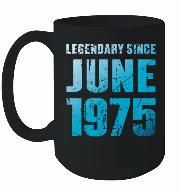 June 1975 Limited Edition Birthday Present Ceramic Mug