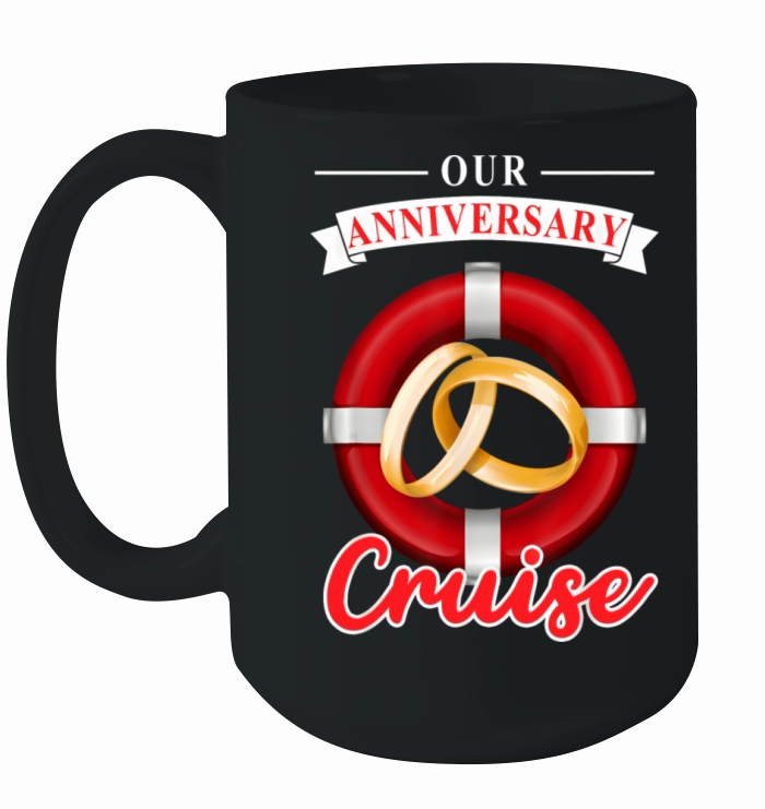 Our Anniversary Cruise Couple Vacation Matching Ceramic Mug