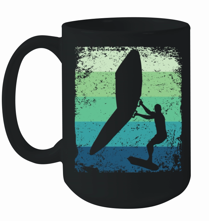 Wing Foil Wingsurfing Retro Foil Wing Ceramic Mug