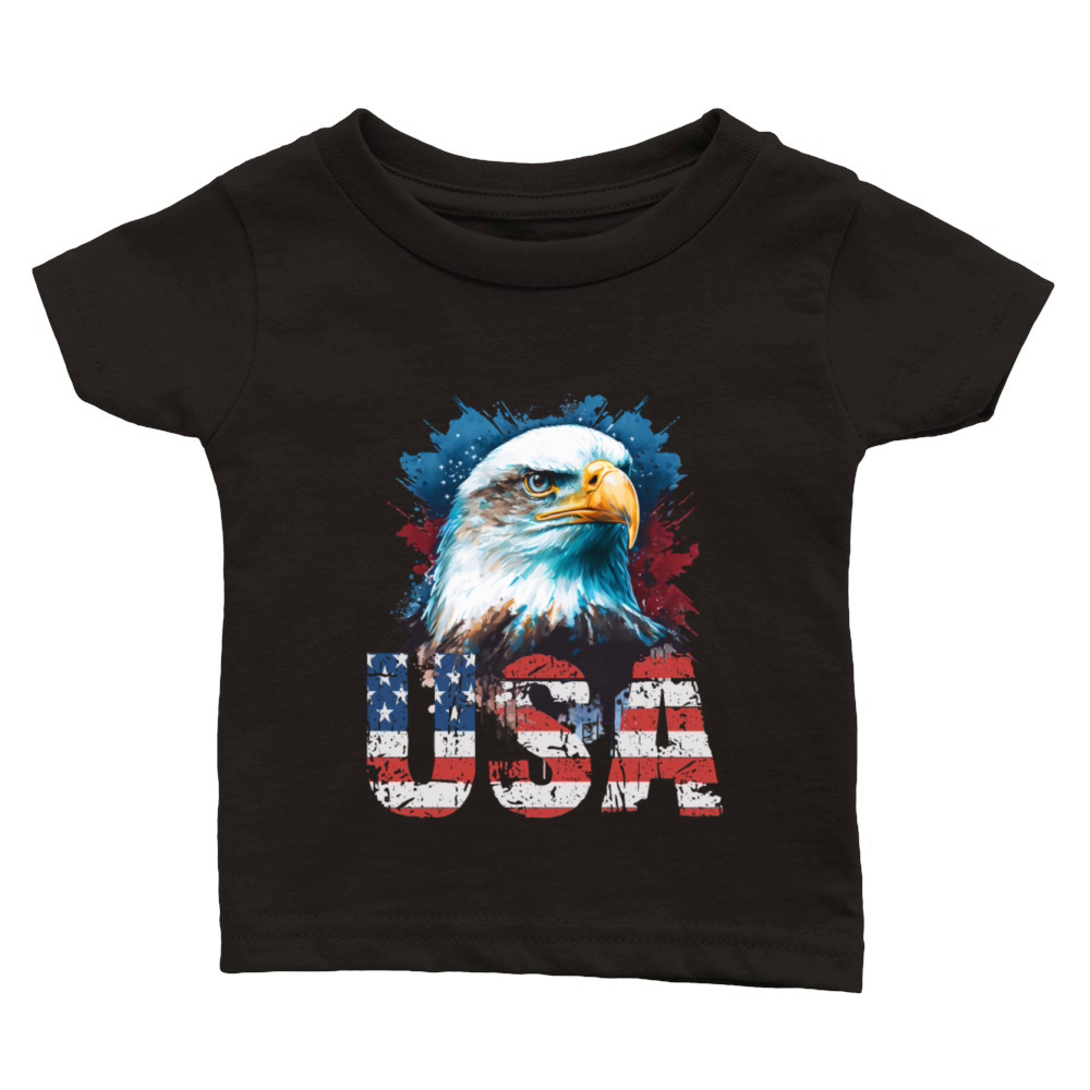 Patriotic Eagle 011 Classic Baby Crewneck T-shirt
