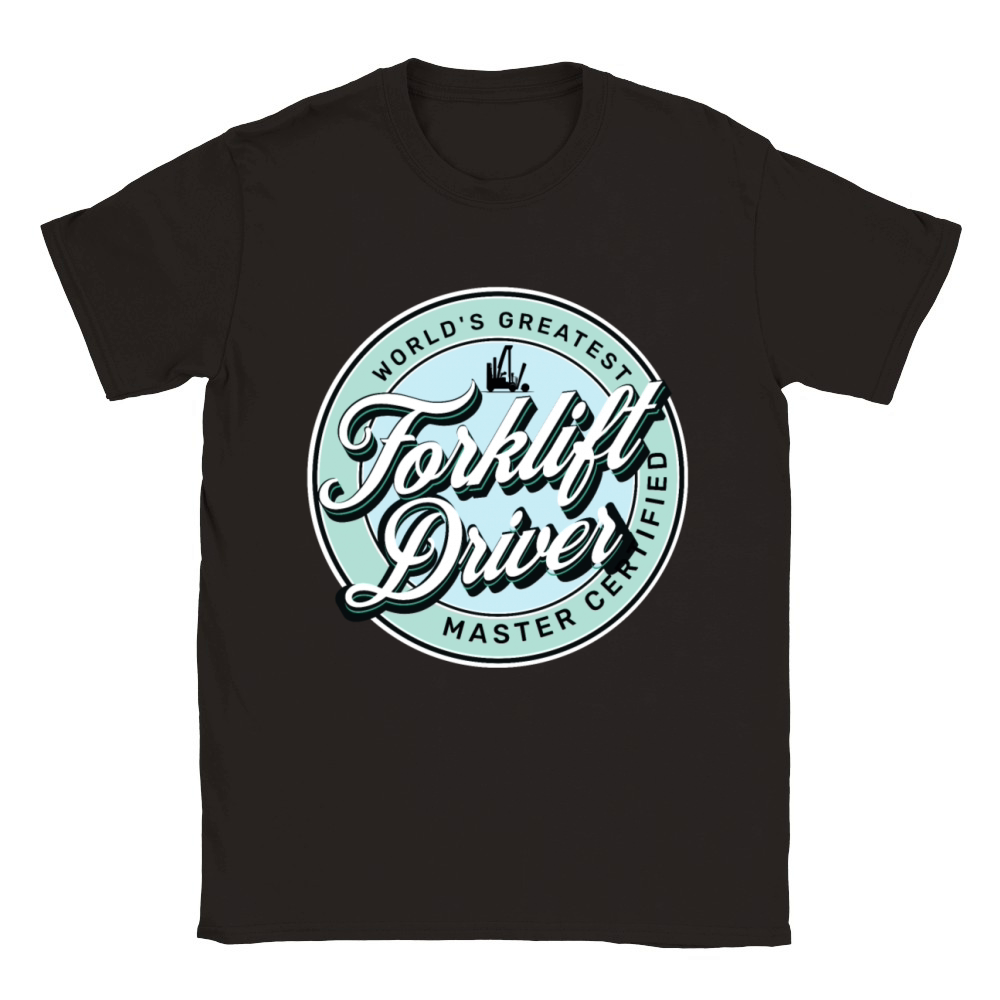 worlds greatest forklift driver hat retro Classic Kids Crewneck T-shirt